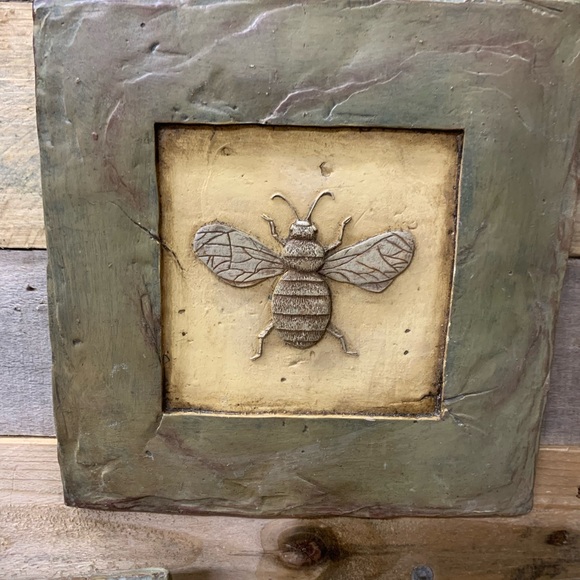 Set of Three Unique Insect Slate Plaques - Wall Decor by LG Sourcing - Picture 3 of 7